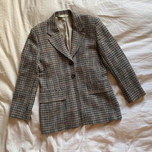 VINTAGE 80s Austin Reed Lined Women's Power Blazer Boss Wool Blazer